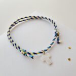 Pulseira cruz madreperola